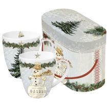 Winter Lodge Oval Gift Box (Item ID:1959)
