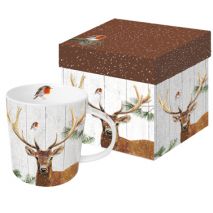 Robin & Deer Trend Mug in Box (Item ID:2291)